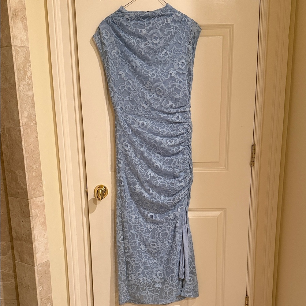 Anthropologie Maya Blue Lace Dress NWT